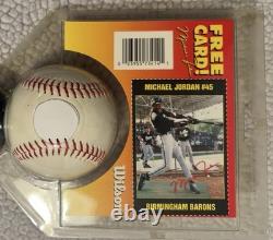 Rare, Vintage Wilson MICHAEL JORDAN Ball & Bat Set with Cut Out Card UNOPENED Rare, Vintage Wilson MICHAEL JORDAN Ball & Bat Set with Cut Out Card UNOPENED