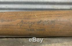 Rare Vtg 20s 30s 33 George L Kelly Hillerich Bradsby H&B 40GK Baseball Bat 36Oz