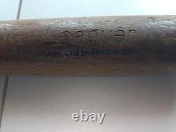 Rare Western's No. 416 Hank Greenberg Model Leaguer Bat, 33 Long