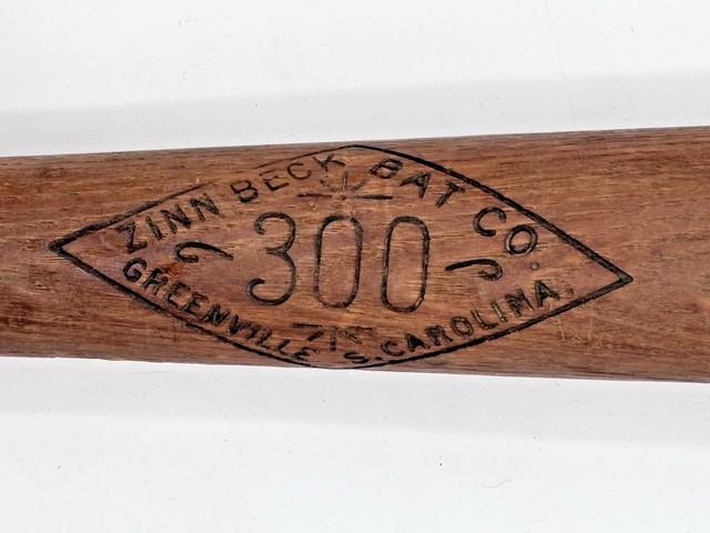 Rare Zinn Beck Bat Co 300 Type Of Bat Used By Babe Ruth Vintage 1920's