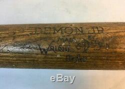 Rare vintage 1900's Wright & Ditson Boston Demon Jr. Wooden baseball bat 30.25