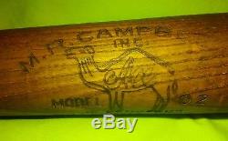 Rare vintage 1930's M. R. Campbell Inc ACE Model 02 baseball bat