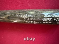 Reggie Jackson, Autographed, Multi-Inscribed Bat (Scarce / Vintage) Yankees