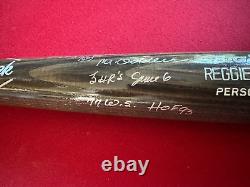 Reggie Jackson, Autographed, Multi-Inscribed Bat (Scarce / Vintage) Yankees