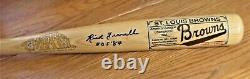 Rick Ferrell Signed St Louis Browns 1902-52 Cooperstown Vintage Baseball Bat-jsa