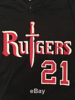 Rutgers Baseball Game Worn Batting Practice Jersey Vintage Wilson #21