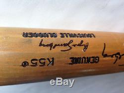 Ryne Sandberg Cubs Vintage signed LS Baseball bat auto HOF JSA COA