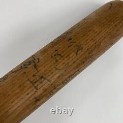 Sadaharu Oh 1960 Yomiuri Giants Team Signed Vintage Bat JSA COA