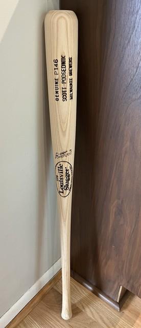 Scott Podsednik Brewers Game Used Bat 33 31 Oz Louisville Slugger P146 No Knob