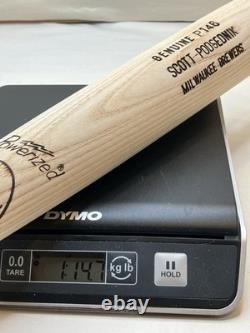 Scott Podsednik Brewers Game Used Bat 33 31 oz Louisville Slugger P146 No Knob