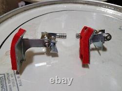 Set Of 2 Vintage 1960s Ludwig Red Bb Baseball Bat Drum Tom Snare Mufflers 63/64