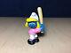 Smurfs Baseball Smurfette 20186 Smurf Rare Vintage Figure Pvc Toy Figurine 80s