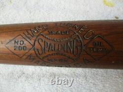 Spalding Model 200 Vintage Game Used Bat (billy) Gleason Pirates Browns