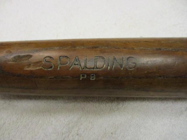 Spalding P8 Vintage Game Used Bat Side Written