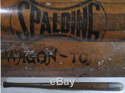 Spalding circa 1890's Wagon Tongue Model no. 000 Vintage Game Used Baseball Bat