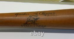 Stall & Dean Model Yankee Clipper Sailing Ship Logo Baseball Bat
