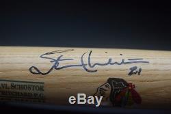 Stan Mikita Autographed Vtg Hoosier Baseball Bat Rare Blackhawks Hockey Jsa Card