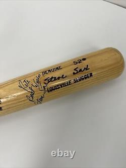 Steve Sax Signed Vintage Louisville Slugger Issued Baseball Bat JSA COA