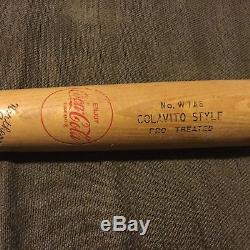 Super Rare Coca Cola Vintage Rocky Colavito Hanna Batrite Baseball Bat Indians