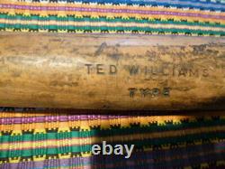 TED WILLIAMA Signed Vintage Appalachian Mfg. Corp Baseball Bat-COA