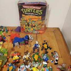 TMNT Teenage Mutant Ninja Turtles Accessory + Figures Toy Lot! Vintage