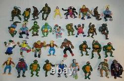TMNT Vintage Lot of Ninja Turtles Figures With Tons of Vehicles & Accessories ++