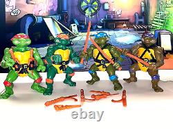 TOY LOT Vintage Teenage Mutant Ninja Turtles (1988 Original TMNT) Action Figures