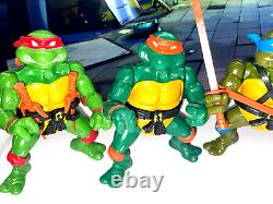 TOY LOT Vintage Teenage Mutant Ninja Turtles (1988 Original TMNT) Action Figures