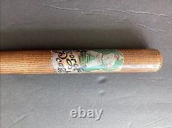 TY COBB 1950'S 22 Vintage DECAL Mini Baseball Bat DETROIT TIGERS