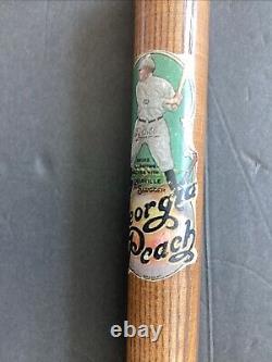 TY COBB 1950'S 22 Vintage DECAL Mini Baseball Bat DETROIT TIGERS