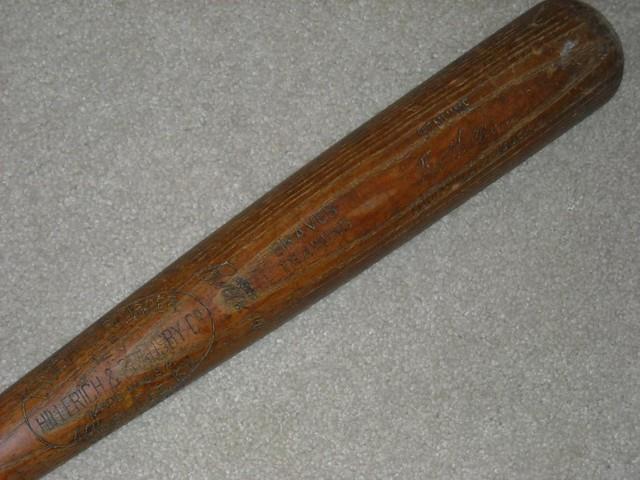 Ted Williams H&b Vintage Game Bat Boston Red Sox Braves Hof