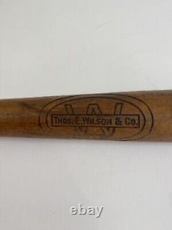 Thos. E. Wilson Vintage 1919-1928 Wood Baseball Bat Boys Leader 28 W585 /ro