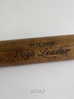 Thos. E. Wilson Vintage 1919-1928 Wood Baseball Bat Boys Leader 28 W585 /ro