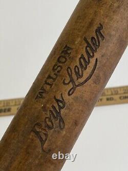 Thos. E. Wilson Vintage 1919-1928 Wood Baseball Bat Boys Leader 28 W585 /ro