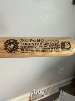Toronto Blue Jays 1993 World Series Champions Vintage Baseball Bat
