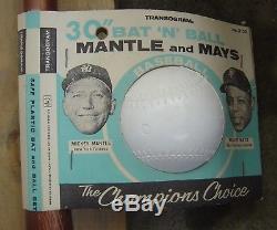 Transogram Vintage Mickey Mantle And Willie Mays Bat'n' Ball Set 1960's Unused