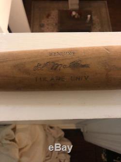 Tulane University Ed Mathews Vintage Louisville Slugger baseball bat