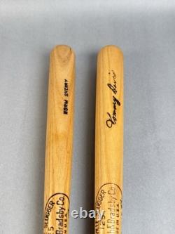 Two Vintage Mini Baseball Bats Norm Sherry And Tommy Davis Dodgers H&B 125 Two Vintage Mini Baseball Bats Norm Sherry And Tommy Davis Dodgers H&B 125