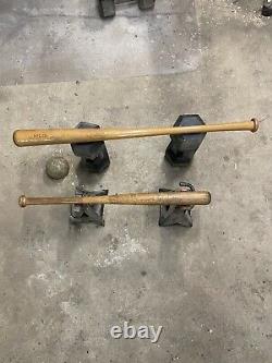 Two vintage antique wood baseball bats Adirondack Canada