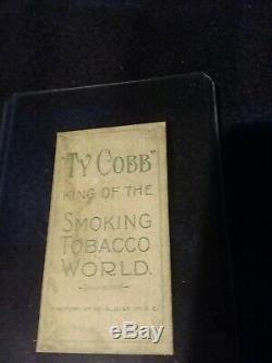Ty Cobb T206 VINTAGE CARD BAT RESTING ON SHOULDERS