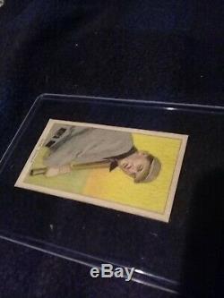 Ty Cobb T206 VINTAGE CARD BAT RESTING ON SHOULDERS