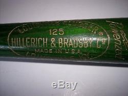 Ultra Rare! Vintage Charles O. Finley Kansas City Athletics Green Bat 35