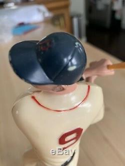 VINTAGE 1958-1963 Hartland statue of Ted Williams with ORIGINAL bat and toe plate