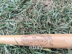 VINTAGE 1970's JACKIE ROBINSON 125S LOUISVILLE SLUGGER 34 WOOD BASEBALL BAT