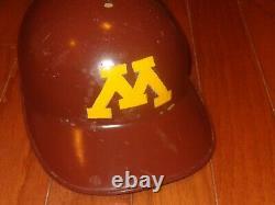 VINTAGE 1970s MINNESOTA GOPHERS ABC FIBERGLASS GAME USED BATTING HELMET BASEBALL