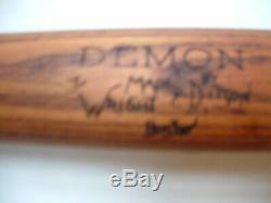 VINTAGE ANTIQUE BASEBALL BAT(Early 1900's)DEMON-ByWright & Ditson(Boston Ma.)