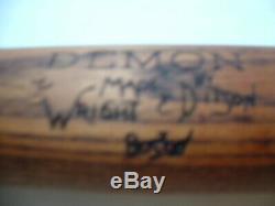 VINTAGE ANTIQUE BASEBALL BAT(Early 1900's)DEMON-ByWright & Ditson(Boston Ma.)