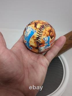 VINTAGE BASEBALL H & B Crackerjack Model Bat And Cracker Jack Ball VINTAGE BASEBALL H & B Crackerjack Model Bat And Cracker Jack Ball