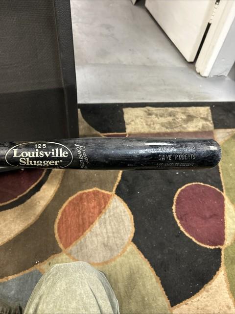 Vintage Dave Roberts Dodgers Rare Mlb Game Used Louisville Baseball Bat Rare