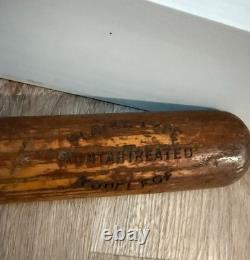 VINTAGE Derby Made Baseball Bat Barre VT UNCRACKED 35 Model 200 FOF